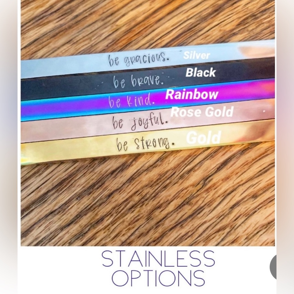 🆕 Dachshund Doxie Mom Handstamped Stainless Cuff Bracelet - Picture 4 of 5